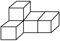 如图是用5个正方体搭成的立体图形,从左面看到的形状是