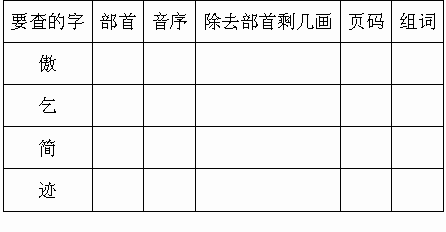 检字组词