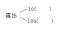 给下面的加粗字选择正确读音,用"√"标出.