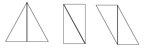 用两个形状大小一样的直角三角形可以拼成下列图形
