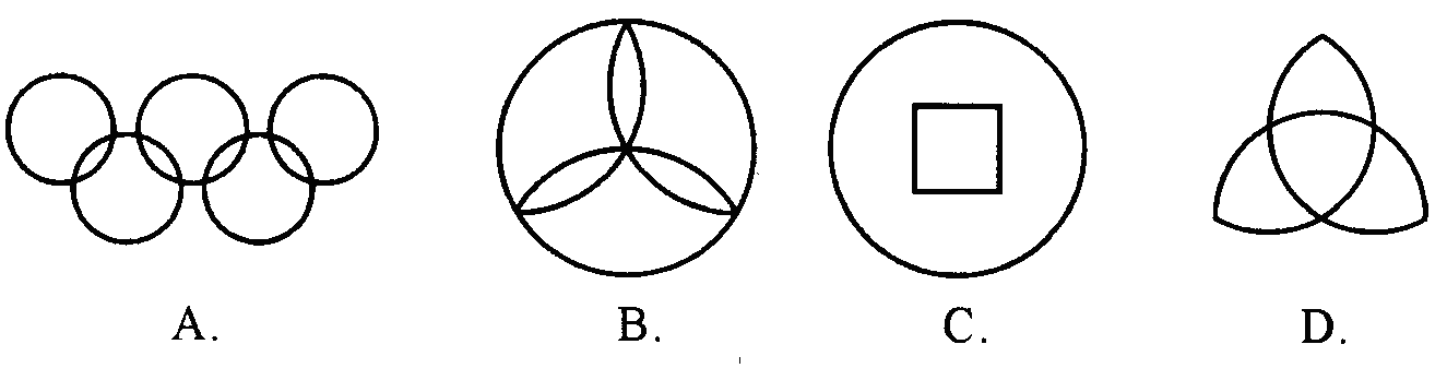 下列图案中既是中心对称图形,又是轴对称图形的是 (   )