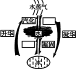 5仔细观察水循环状态变化图请在空白方框内填上适当的物态变化名称