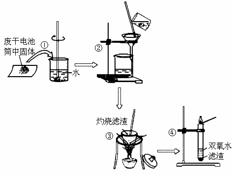 广东)某小组同学对废干电池筒内的黑色固体(内含有.