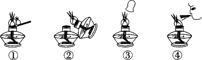题型:013 如下图点燃和熄灭酒精灯的操作中正确的是 a