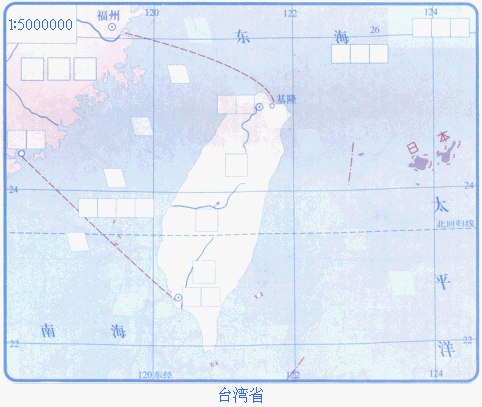 (3)台湾岛西隔________海峡与________省相望,东临________洋