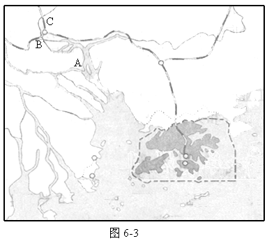 (3)用数字序号填图①广九铁路②澳门特别行政区③大亚湾核电站