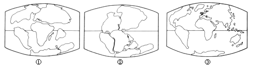 根据大陆漂移假说.能正确表示大陆分离顺序的是 [ ] a