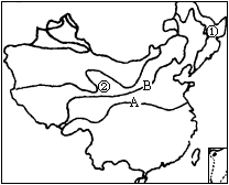 (1)写出序号代表的干湿地区(2)写出序号标示地区的气候类型③