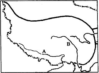 读"青藏地区图",回答下列问题