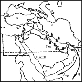 读中东地区图,完成下列问题.