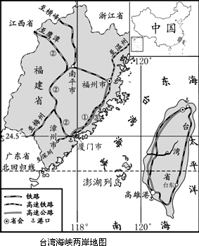 (1)从经纬度方面描述台湾岛的大致位置图片