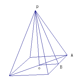 正四棱锥的侧棱与底面成