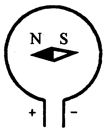如图所示,在环形电流的中心放一个小磁针,小磁针的北极向________偏转