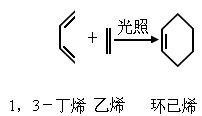 3-丁二烯的一类二烯烃能与双键的化合物进行1.