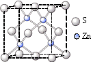 ②硫化锌的晶胞中(结构如图所示),硫离子的配位数是________.