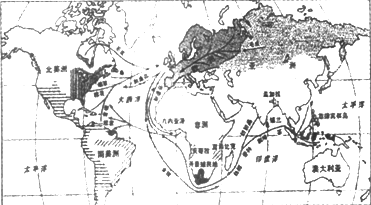 作者在说明世界贸易问题时选择1763年可能的理由是 a.以欧洲