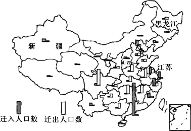 关于我国不同地区人口迁移情况的叙述正确的是 a.