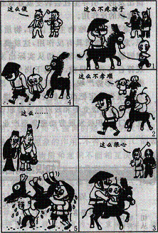 查看答案和解析>点击展开完整题目漫画:父子卖驴思考:漫画反映了什么