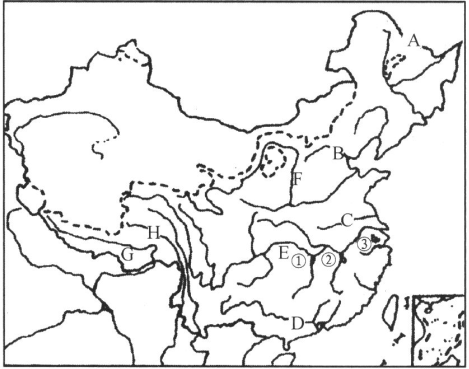 长江地图简笔画手绘