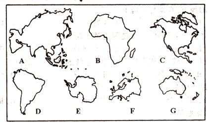 七大洲几何轮廓简图图片
