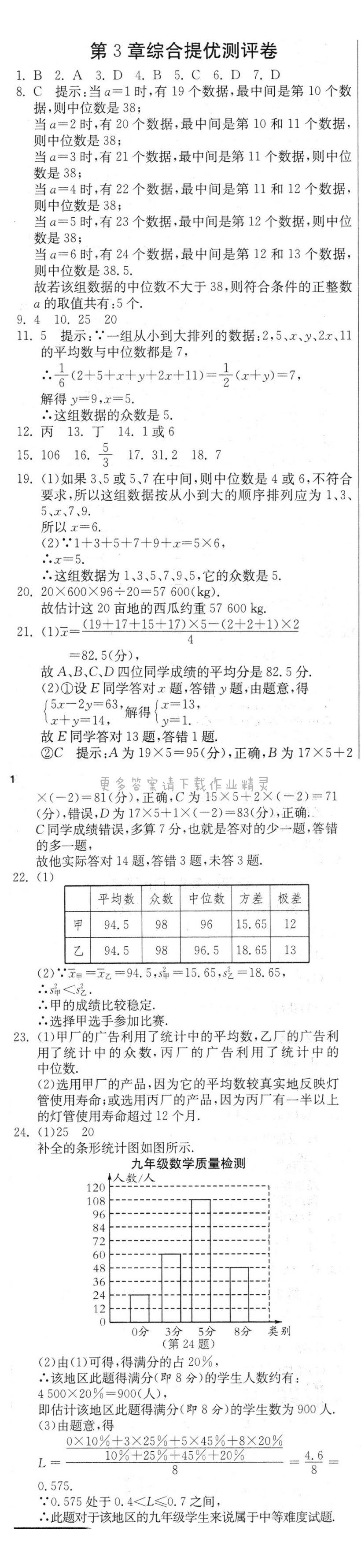 第3章综合提优测评卷