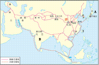 又把西域各国的奇珍异宝输入中国内地,成为沟通中西交通的陆上要道