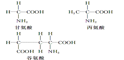 一条肽链的分子式为c22h34o13n6,其水解后共产生了下列3种氨基酸