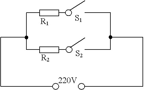 r2=605Ω的两根电阻丝两个开关(s1s2)设计有低中