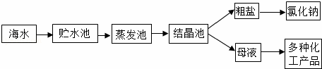 如图所示是利用海水提取粗盐的过程