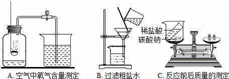 下列是初中化学中的一些重要实验