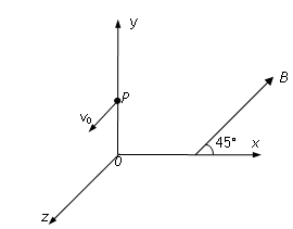 在同时存在匀强电场和匀强磁场的空间中取正交坐标系oxyz(x轴正方向