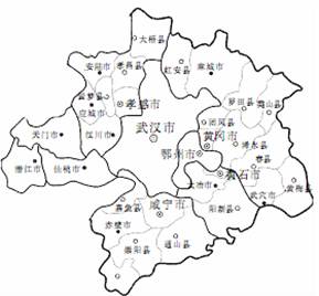 武汉地图线条手绘图片