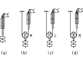 緩慢提起相同鉤碼如圖bcd所示請仔細觀察圖示的操作和彈簧測力計的