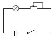 现给你提供这些器材:一个电池组,一个小灯泡,一个滑动变阻器,一个开关