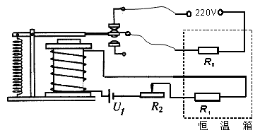控制电路由电压为u1=9v的电源电磁继电器