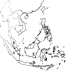 东南亚地图手绘轮廓图片