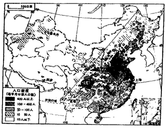 中国人口密度分界线_课程资源地理视野 难以突破的分割线 胡焕庸线