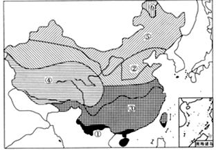 中国温度带划分图手绘图片
