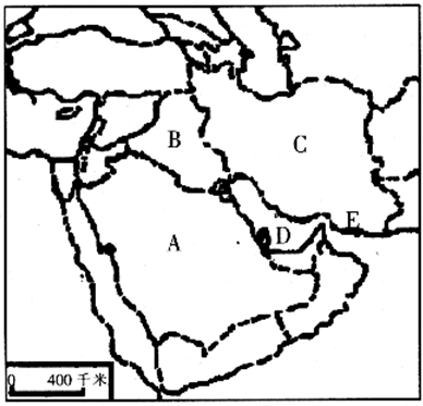 中东地形图 简图图片