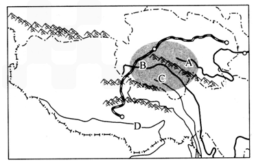 读青藏地区图,回答下列问题