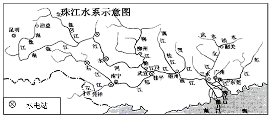 珠江干流地图图片