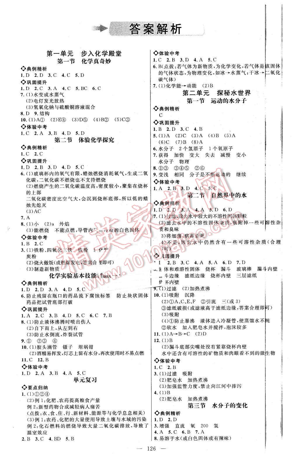 2015年细解巧练八年级化学全一册鲁教版