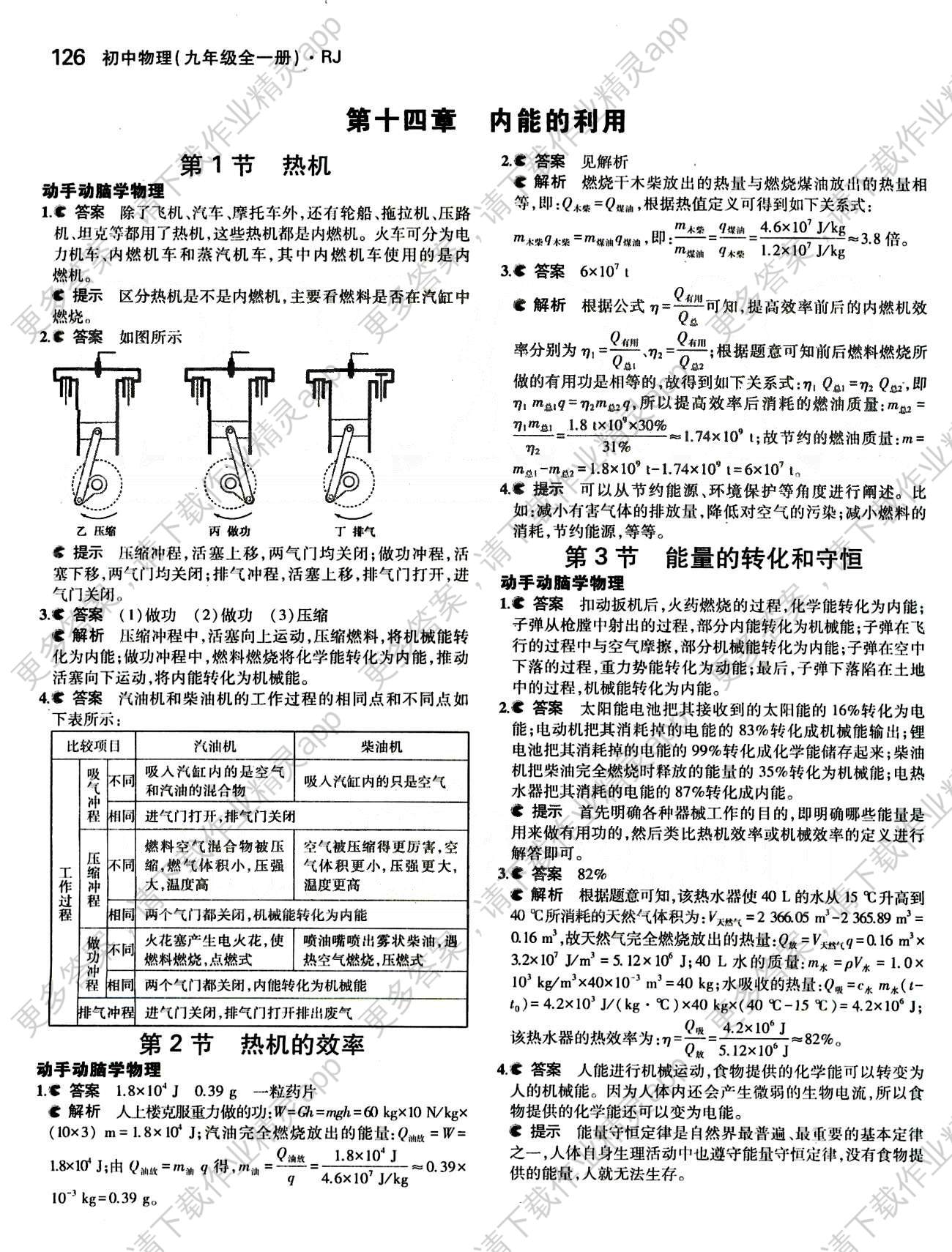 課本 教材九年級下物理人民教育出版社 第十四章 內能的利用 [1]