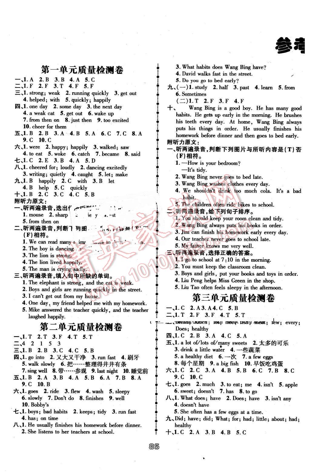 2022年智慧翔夺冠金卷六年级英语下册译林版第1页参考答案