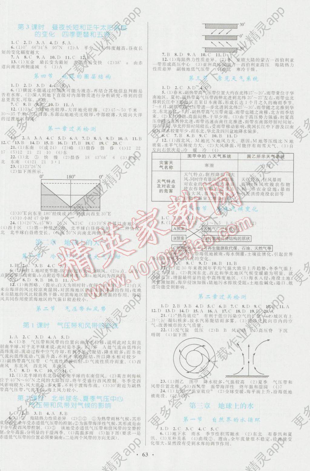 初一地理南方新课堂答案上册世界人口