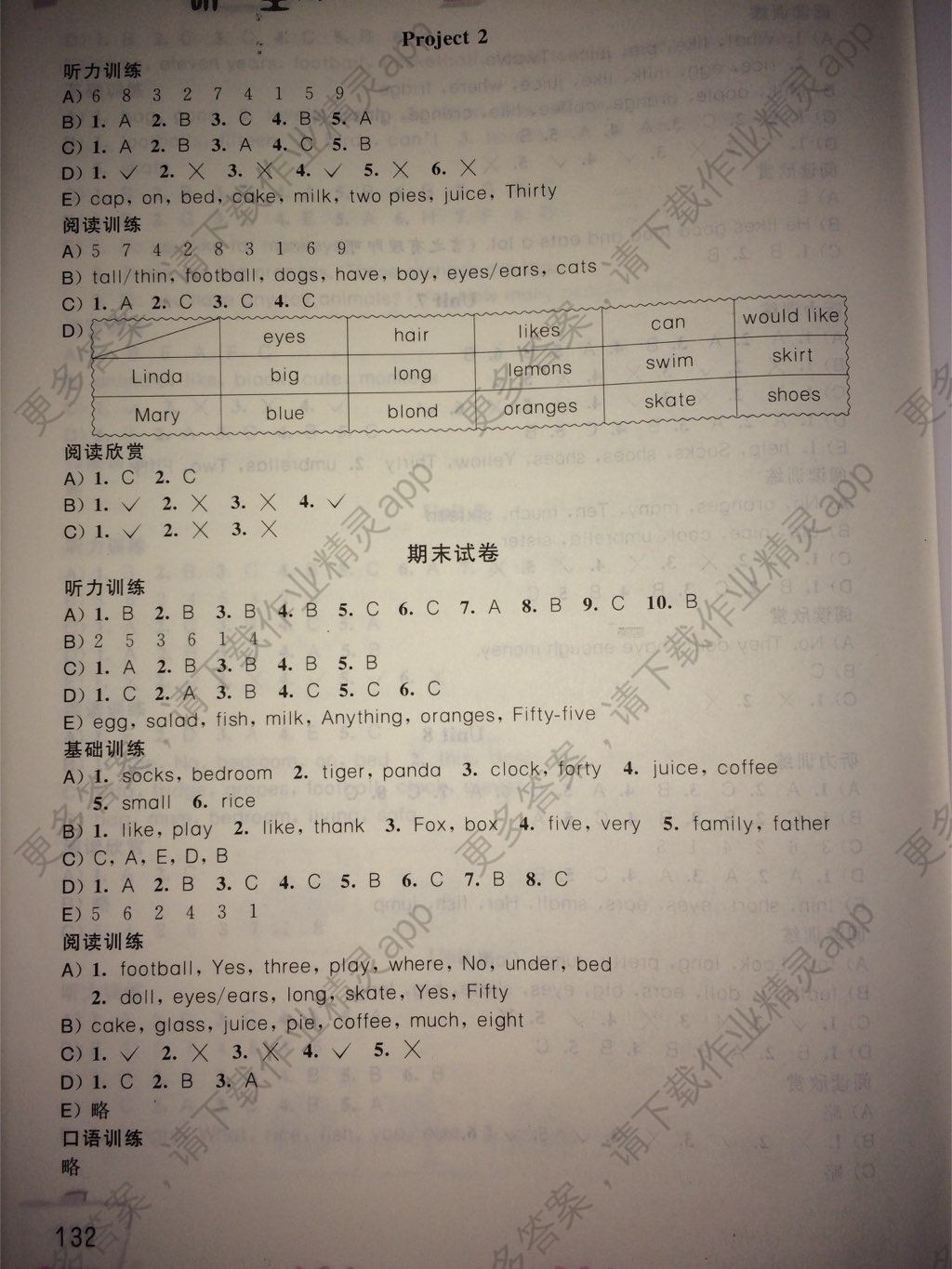 2017年小学英语听读空间四年级英语上册苏科版 参考答案第5页