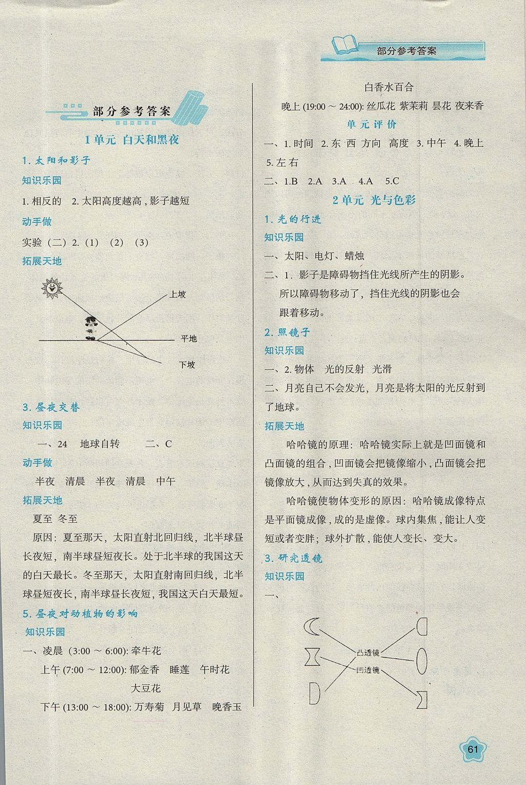 2017年新课程学习与评价五年级科学上册苏教版