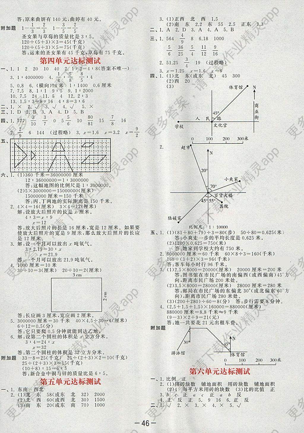 2018年53天天练小学数学六年级下册苏教版答案—精英家教网