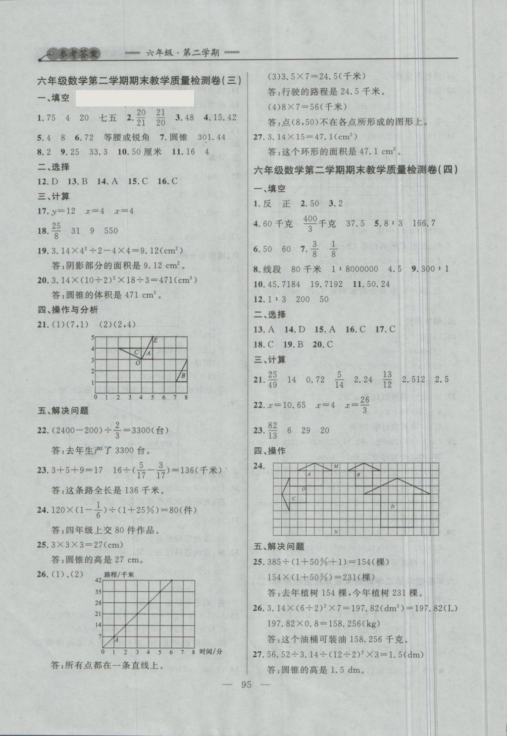 2018年大连金牌期末模拟试卷六年级数学第二学期 第15页