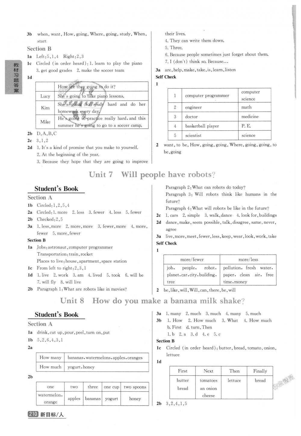 2018年尖子生学案八年级英语上册人教版彩绘版 第17页